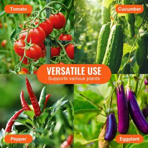 Set di 6 Gabbie per Pomodori Alte 48 Pollici, Supporti Impilabili per Piante Rampicanti e Accessori per Orto Rialzato - Product Image 6