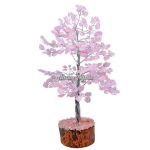 Acheter Arbre de pierre précieuse de jaspe noir fait main avec 300 perles pour Feng Shui Vente en gros Arbre de cristal de guérison Reiki pour la décoration - Product Image 3