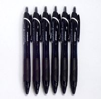Stylo bille standard Mitsubishi Jetstream fabriqué au Japon, encre or/bleue 0,5 mm, plastique SXN-150-05, écriture à faible friction