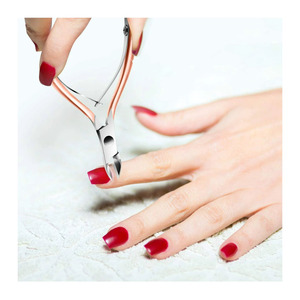 Coupe-cuticules et repousse-cuticules en acier inoxydable HL, outils de pédicure et de manucure durables avec logo personnalisé - Product Image 3