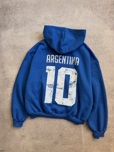 Sweat à capuche zippé bleu personnalisé avec impression sérigraphique, prix de gros abordable, haute qualité, coupe oversize en polaire pour hommes et femmes, streetwear - Product Image 2