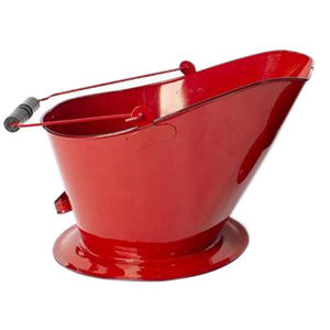 Seau à charbon en métal finition or antique avec poignée, seau à charbon pour la maison, le jardin, accessoires pour cheminée - Product Image 6