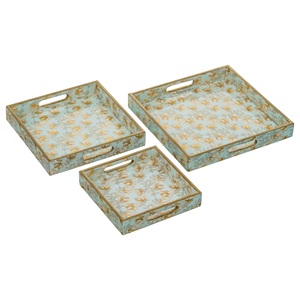 Bandeja de Mármol Blanco con Impresión UV de Lujo Personalizada de Fábrica, Bandeja de Servicio de Alta Calidad para Restaurante, Bandeja de Cocina Rústica Esmaltada - Product Image 1