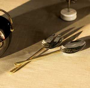 Cuillère de service en acier inoxydable plaqué argent, design fabuleux, écologique, polie, compatible lave-vaisselle, prix bas - Product Image 5