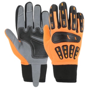 Guantes de Trabajo de Seguridad de Alto Rendimiento, Resistentes al Calor, a los Cortes y a los Impactos, con Palma de Cuero y Nudillos de TPR - Product Image 1