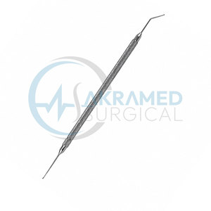 Instrumentos Quirúrgicos Veterinarios de Acero Inoxidable al por Mayor: Empujador de Anillos Malyugin de Doble Extremo Krausz y Manipulador Lester - Product Image 1