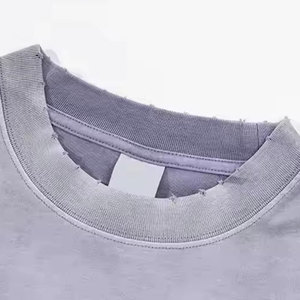 Camiseta de Manga Corta para Hombre, Corte Ajustado, Efecto Desgastado por el Sol, Nueva Llegada, Diseño Personalizado - Product Image 4