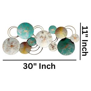 Arte Decorativo de Pared de Metal con Diseño Floral para Sala de Estar, Dormitorio o Pasillo |   Decoración de Pared Hecha a Mano con Baño de Oro, Personalizable, Digital - Product Image 4