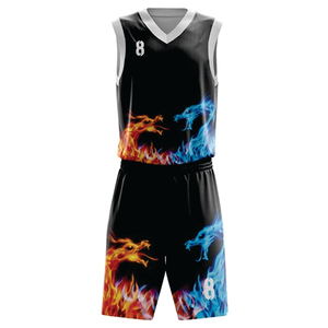 Nouveaux ensembles d'uniformes de basketball par sublimation, tenues de sport, maillot et short de basketball pour l'entraînement, service OEM - Product Image 2