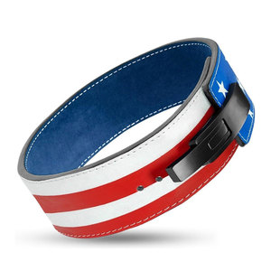 Ceinture de musculation en cuir de vachette durable et confortable pour l'entraînement en salle de sport et les exercices de force - Écologique, légère et respirante - Product Image 1