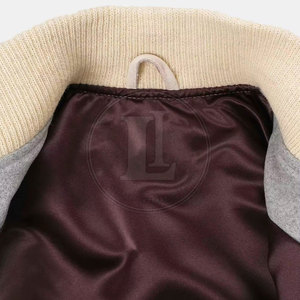 Modern Winter Casual Men's <b>Letterman</b> <b>Jacket</b> with Soft Cotton Lining Breathable Design Front Logo High Quality Stitching - Product Image 5