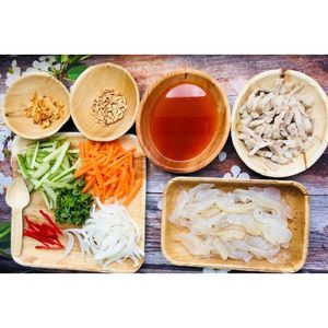 BEST SELLING Sustainable 10 Inch Palm Leaf Compostable Biodegradable <b>Disposable</b> Plates 50 Pack Outdoor Camping <b>BBQ</b> Party - Product Image 6