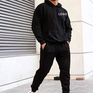 Conjunto Deportivo Informal Personalizado con Capucha para Hombre, Dos Piezas, 100% Algodón, Ropa Deportiva para Correr, Traje de Gimnasio para Invierno - Product Image 5