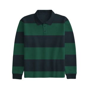 เสื้อโปโลแขนยาวแบบยูนิเซ็กส์ ผู้ชาย สวมใส่สบายๆ สำหรับธุรกิจ ระบายอากาศได้ดี ทรงหลวม ปักลายที่ปกเสื้อ ขายส่ง รับทำโลโก้ตามสั่ง - Product Image 1