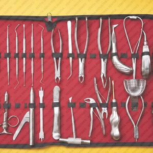 Ensemble d'instruments dentaires de haute qualité, kit d'outils orthodontiques, instruments chirurgicaux dentaires en acier inoxydable dans une valise - Product Image 6
