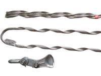 Collier de tension hélicoïdal préformé pour câble de tirage, pour l'ancrage de fils, de brins et de poteaux de tours, accessoires pour lignes aériennes