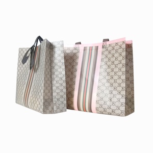 生态层压无纺布手提袋手提袋，带定制印刷标志 - Product Image 6