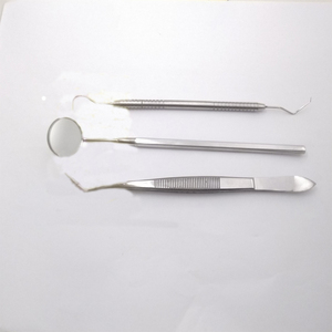 Kit d'examen dentaire professionnel avec poignée ergonomique, 3 positions de mâchoires, matériau de haute qualité, certifié CE, incluant miroir et pinces - Pour - Product Image 5