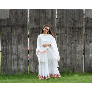 Conjunto de Traje de Algodón Transpirable para Mujer, Color Blanco Intenso, Talla XS - Product Image 4