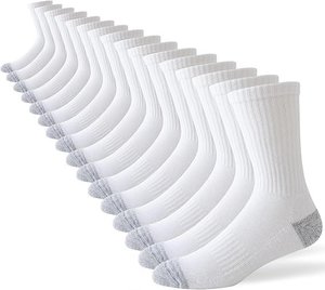 Chaussettes courtes blanches 100% coton respirantes couleur unie pour usage quotidien, chaussettes décontractées pour adultes, épaisseur standard, tricotées pour l'été - Product Image 1