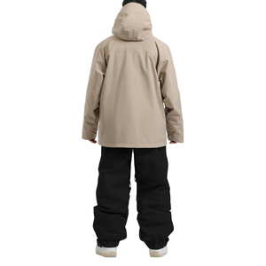 Conjunto de Traje de Esquí Personalizado de 2 Piezas para Hombre, Chaqueta de Esquí Alpina con Capucha y Cremallera Frontal, Impermeable y Resistente al Viento de 3 Capas y 10,000 mm, Pantalones de Nieve - Product Image 2