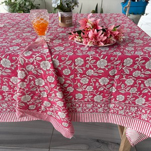 Elegant Handblock Printing <b>Table</b> Cloth Textile Plain Cotton <b>Table</b> Cover Custom Logo Christmas <b>Table</b> <b>Clothes</b> - Product Image 3