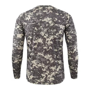 High Quality Custom Vintage Slim Fit Sport Gym Performance Camo Hunting T-<b>Shirt</b> Quick Dry Windproof Wholesale <b>Shirts</b> - Product Image 2