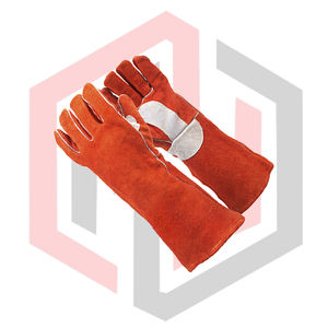 Guantes de Soldador Hot Shot, de Cuero, con Puño de Seguridad, Antiestáticos, Cosidos, Flexibles, Transpirables, Resistentes a Desgarros y al Desgaste - Product Image 4