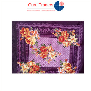 Alta calidad duradera personalizada 100% poliéster estilo americano/europeo plegable cama individual mantas florales al mejor precio - Product Image 3