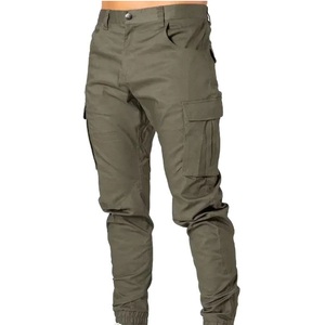 Pantalon cargo vintage pour homme, 6 poches, coupe droite slim, idéal pour le sport, la chasse, la pêche, pour garçons. - Product Image 1