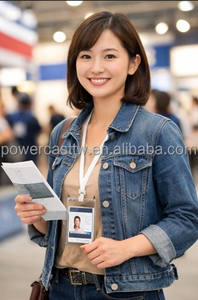 ซองใส่บัตร/ป้ายชื่อแบบใส รุ่น GW-CH107AC ยี่ห้อ GOWELL ทำจาก PVC แบบนิ่ม แนวตั้ง - Product Image 2