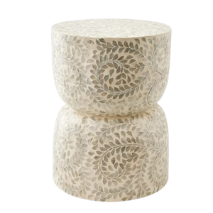 High-<b>End</b> Mother of Pearl Mosaic Stool for Residential and Commercial Use - Product Image 1