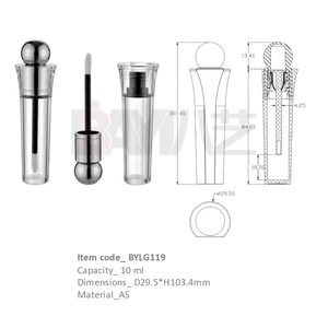 บรรจุภัณฑ์ลิปกลอสแบบหลอดเปล่าสุดหรูสำหรับเครื่องสำอางชนิดน้ำ - Product Image 1
