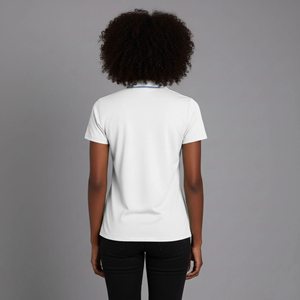 Camiseta polo de color sólido personalizada para mujer, cómoda, con logo impreso, estilo streetwear, hip hop, para damas. - Product Image 5