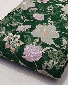 Tela de bordado malté, telas textiles, tela de encaje, tela de organza para marcas de moda, abastecimiento de prendas de vestir, venta al por mayor, exportación a granel, compra - Product Image 3