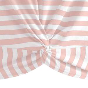 Custom Embroidery Ruffle Cotton and Spandex Knitted Summer Rolled Short Sleeve Solid Classic Stacked Design Loose Y2K Crop <b>Tops</b> - Product Image 5