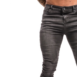 2022 New Unbranded Model Plain Grey Plus Size <b>Work</b> Jogger Denim Stock Lot Stretch <b>Mens</b> <b>Jeans</b> - Product Image 4