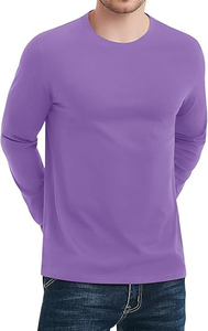 Camiseta de Hombre Elegante y Más Vendida, 100% Algodón, Cómoda, Informal, Transpirable, de Manga Larga, Alta Calidad, Talla Grande, Secado Rápido - Product Image 6