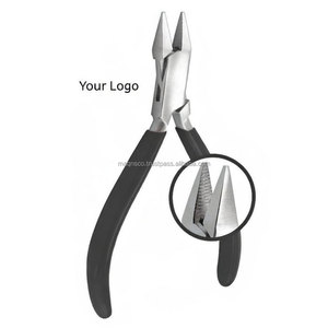 Serrated Flat Nose Pliers Heavy Duty Orange Handle Precision Grip Tool For Jewelry Making, <b>Wire</b> Bending, <b>Crafts</b> & Repair - Product Image 2