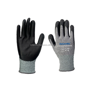 Hot Sale Level 3 Cut Resistant Gloves Anti-Slip Abrasion & Oil & <b>Grease</b> Resistant Made in Vietnam - Product Image 2