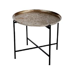 Hot Trending Elegant Golden Round Metal Accent Coffee <b>Table</b> <b>Space</b>-<b>Saving</b> Decorative <b>Table</b> for Living Room - Product Image 1