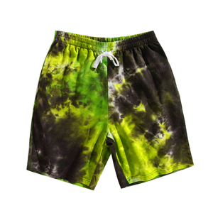 Pantalones Cortos Personalizados Tie Dye para Hombre, 100% Algodón, Casuales de Verano, Cintura Elástica, Estilo Urbano - Product Image 1