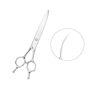 Ciseaux de toilettage pour chiens, outils professionnels de coupe de poils en acier inoxydable courbés - Product Image 2
