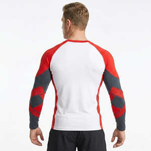 Custom Logo High Quality Wholesale Plain Fitness Rash Guard OEM Services Printed <b>Long</b> <b>Sleeve</b> MMA for Men Rash Guards - Product Image 2