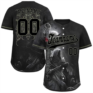 Maillot de baseball par sublimation, vêtement de sport haut de gamme avec impression intégrale et coupe confortable - Product Image 6