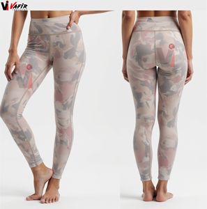 Leggings de yoga para mujer al por mayor, color melocotón, multiusos, elásticos en cuatro direcciones, control de abdomen, efecto fruncido en glúteos - Product Image 3
