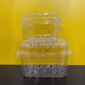 Contenedor de Plástico para Frutas y Verduras Más Vendido en 2026, Cajas de Embalaje con Tapa Plegable, Material PET, Tipo Concha - Product Image 6