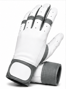 Custom Baseball Gloves Premium <b>Leather</b> Batting Gloves Short <b>Cuff</b> Adjustable <b>Wrist</b> Support Padded Palm Comfortable Team Training - Product Image 4