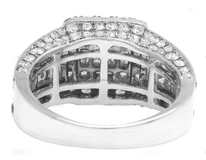 Fully <b>Iced</b> Out Baguette Cluster Men's <b>Ring</b> Rhodium Plated 925 Silver Hip Hop Style Engagement & Wedding Anniversary Luxury <b>Ring</b> - Product Image 2