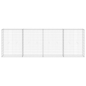 Muro in gabbioni di acciaio zincato con coperture 300x300x100 cm Strutture in acciaio - Product Image 3